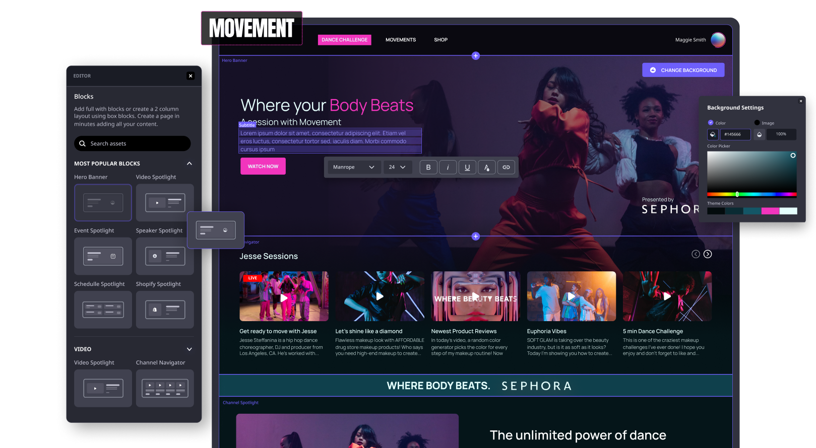 video monetization on branded pages
